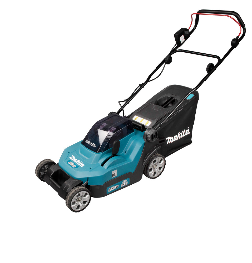 Makita DLM382CT2 Lawn Mower LXT White, Milne & Co. Power Tools & More