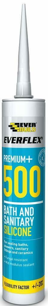 Everbuild 500 Bath & Sanitary Silicone - C3 - Box of 25