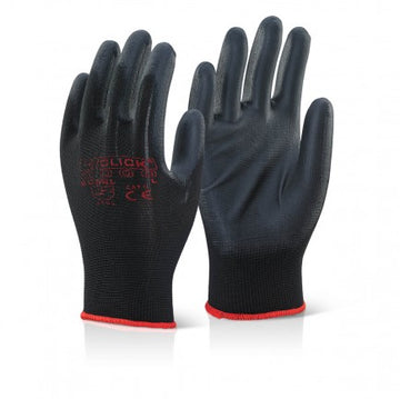 PU Coated Black Glove - Pair