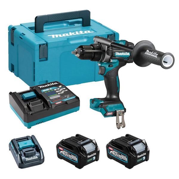 Makita HP001GD202 40V Max Combi Drill BL with 2 x 2.5Ah Battery Charger & Type 3 Case