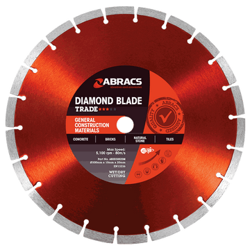 Abracs Diamond Blade-  300mm x 10mm x 20mm ABDD30020M