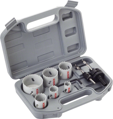 HSS Bi-Metal Holesaw Set Universal, 9 Piece